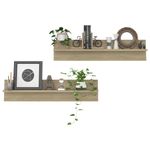 Casa si Gradina - Mobilier - Biblioteci si rafturi - Rafturi - Rafturi de perete, 2 buc., stejar sonoma, 80x11,5x18 cm, PAL - Infinity.ro