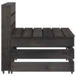 Casa si Gradina - Gradina si terasa - Mobilier exterior - Seturi mobila gradina - Set mobilier de gradina, 8 piese, gri, lemn de pin tratat - Infinity.ro