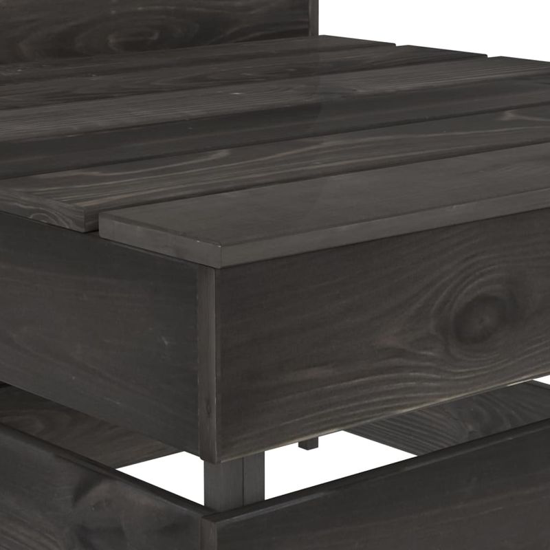 Casa si Gradina - Gradina si terasa - Mobilier exterior - Seturi mobila gradina - Set mobilier de gradina, 8 piese, gri, lemn de pin tratat - Infinity.ro