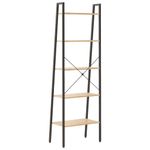 Casa si Gradina - Mobilier - Biblioteci si rafturi - Biblioteci - Raft cu , maro deschis/negru, 56x35x174 cm - Infinity.ro