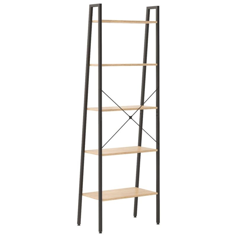 Casa si Gradina - Mobilier - Biblioteci si rafturi - Biblioteci - Raft cu , maro deschis/negru, 56x35x174 cm - Infinity.ro