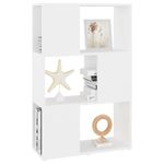 Casa si Gradina - Mobilier - Biblioteci si rafturi - Biblioteci - Biblioteca/Separator camera, alb, 60x24x94 cm, PAL - Infinity.ro