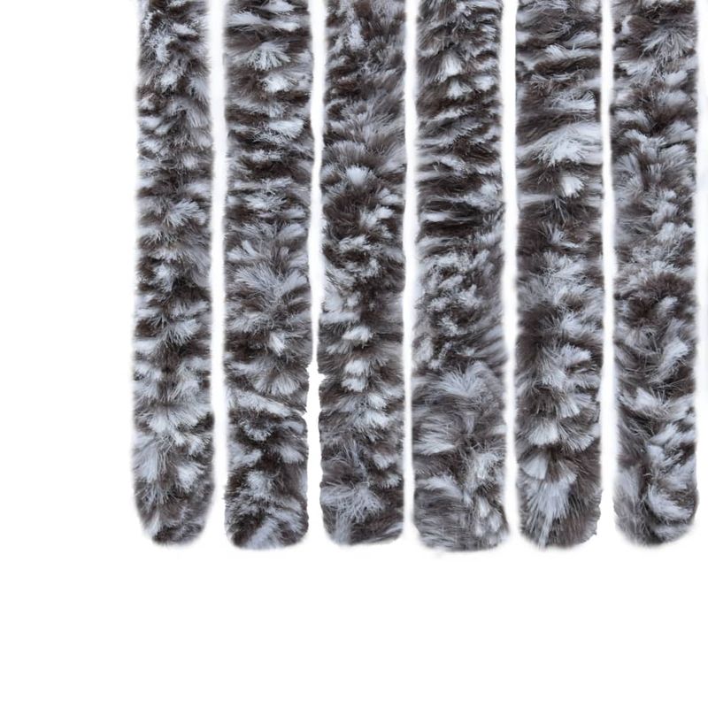 Casa si Gradina - Textile si covoare - Perdele si draperii - Perdele - Perdea pentru insecte, maro si bej, 56x185 cm, Chenille - Infinity.ro
