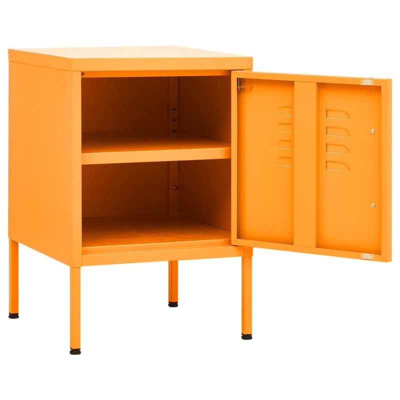 Casa si Gradina - Mobilier - Comode si corpuri - Noptiere - Noptiera, galben mustar, 35x35x51 cm otel - Infinity.ro