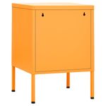 Casa si Gradina - Mobilier - Comode si corpuri - Noptiere - Noptiera, galben mustar, 35x35x51 cm otel - Infinity.ro