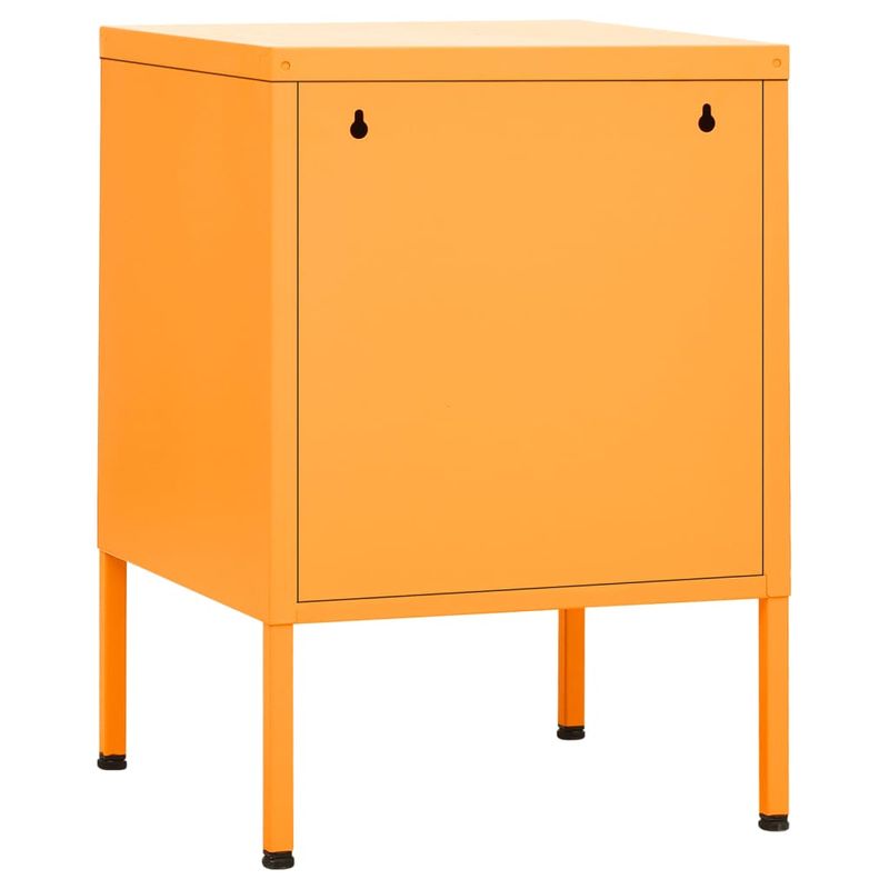 Casa si Gradina - Mobilier - Comode si corpuri - Noptiere - Noptiera, galben mustar, 35x35x51 cm otel - Infinity.ro