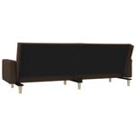 Casa si Gradina - Mobilier - Canapele si coltare - Canapele - Canapea extensibila cu 2 locuri, 2 perne, maro, textil - Infinity.ro