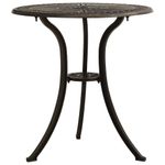 Casa si Gradina - Gradina si terasa - Mobilier exterior - Seturi mobila gradina - Set mobilier bistro, 3 piese, bronz, aluminiu turnat - Infinity.ro