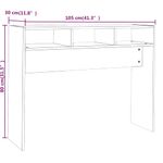 Casa si Gradina - Mobilier - Comode si corpuri - Console - Masa consola, stejar fumuriu, 105x30x80 cm, lemn prelucrat - Infinity.ro