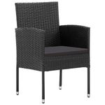 Casa si Gradina - Gradina si terasa - Mobilier exterior - Seturi mobila gradina - Set de masa pentru gradina, 5 piese, negru - Infinity.ro
