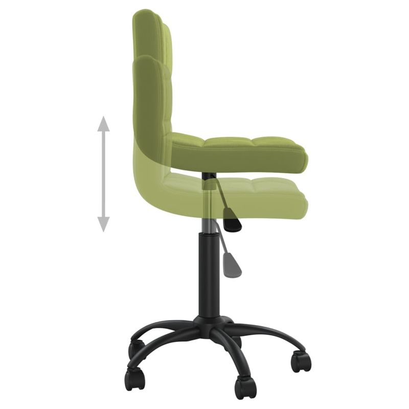 Casa si Gradina - Mobilier - Scaune si fotolii - Scaune - Scaune de bucatarie pivotante, verde deschis, catifea - Infinity.ro