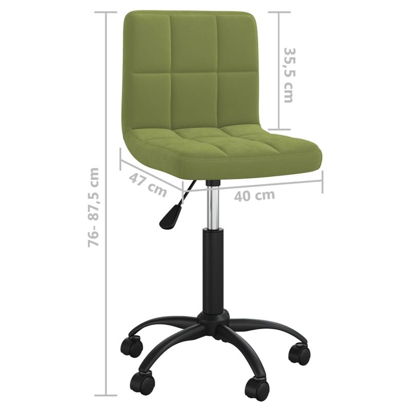 Casa si Gradina - Mobilier - Scaune si fotolii - Scaune - Scaune de bucatarie pivotante, verde deschis, catifea - Infinity.ro
