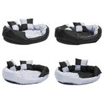 Petshop - Accesorii petshop - Culcusuri si custi - Culcusuri si saltele - Perna reversibila si lavabila caini, gri si negru, 85x70x20 cm - Infinity.ro