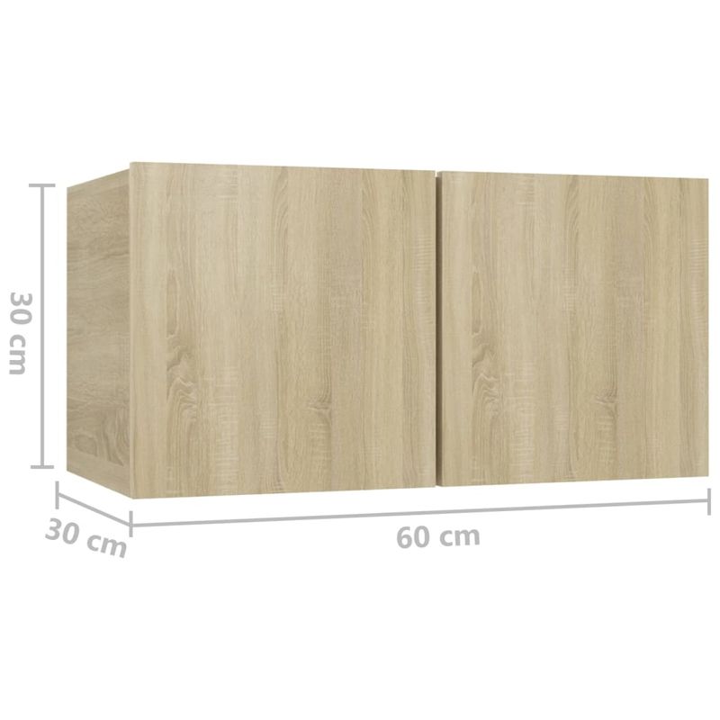 Casa si Gradina - Mobilier - Comode si corpuri - Comode - Dulap TV suspendat, stejar sonoma, 60x30x30 cm - Infinity.ro