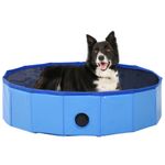 Petshop - Accesorii petshop - Jucarii animale - Ansambluri de joaca - Piscina pentru caini pliabila, albastru, 80 x 20 cm, PVC - Infinity.ro