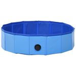 Petshop - Accesorii petshop - Jucarii animale - Ansambluri de joaca - Piscina pentru caini pliabila, albastru, 80 x 20 cm, PVC - Infinity.ro