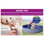Petshop - Accesorii petshop - Jucarii animale - Ansambluri de joaca - Piscina pentru caini pliabila, albastru, 300 x 40 cm, PVC - Infinity.ro