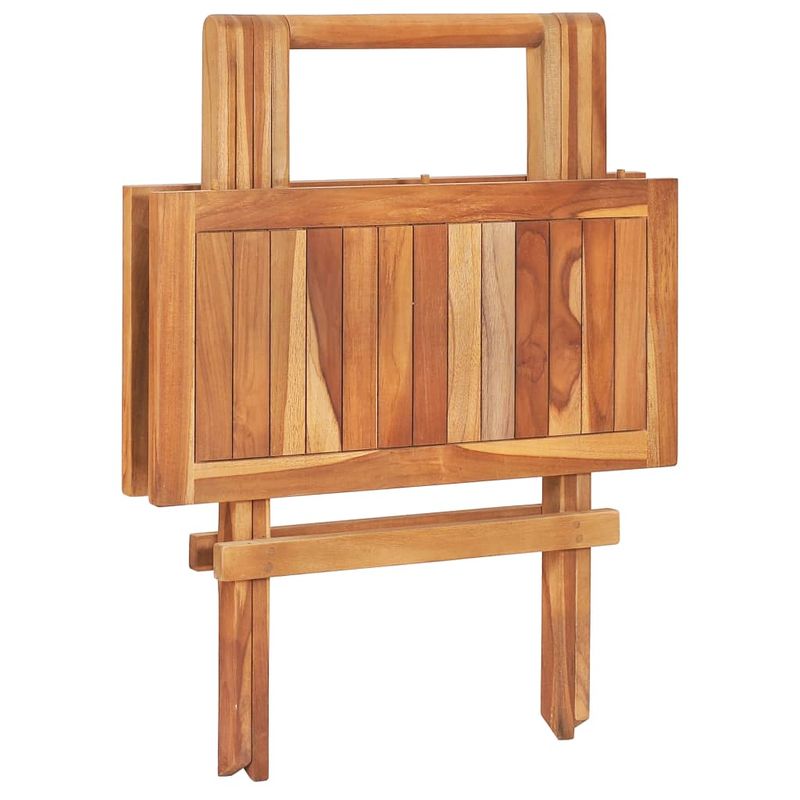 Casa si Gradina - Gradina si terasa - Mobilier exterior - Seturi mobila gradina - Set mobilier bistro cu perne antracit, 3 piese, lemn masiv tec - Infinity.ro