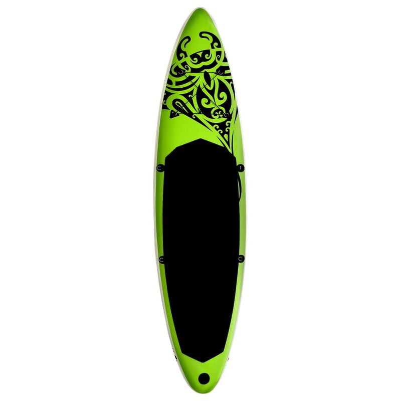 Sport si Outdoor - Sporturi acvatice - Sporturi pe placa - Stand up paddle - Set de placa SUP gonflabila, verde, 305x76x15 cm - Infinity.ro