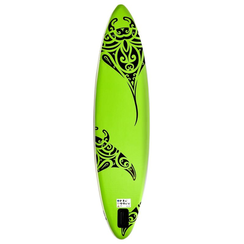 Sport si Outdoor - Sporturi acvatice - Sporturi pe placa - Stand up paddle - Set de placa SUP gonflabila, verde, 305x76x15 cm - Infinity.ro