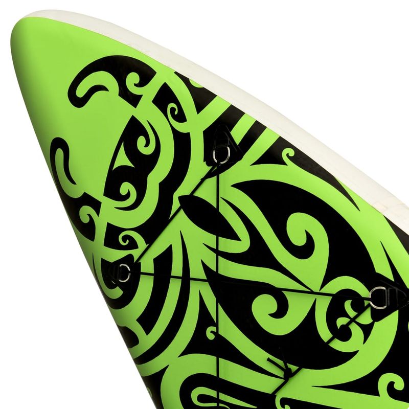 Sport si Outdoor - Sporturi acvatice - Sporturi pe placa - Stand up paddle - Set de placa SUP gonflabila, verde, 305x76x15 cm - Infinity.ro