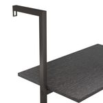 Casa si Gradina - Mobilier - Biblioteci si rafturi - Biblioteci - Raft inclinat cu 3 niveluri, negru, 64x35x120,5 cm - Infinity.ro