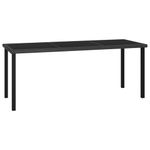 Casa si Gradina - Gradina si terasa - Mobilier exterior - Seturi mobila gradina - Set mobilier de gradina, 7 piese, negru, poliratan - Infinity.ro