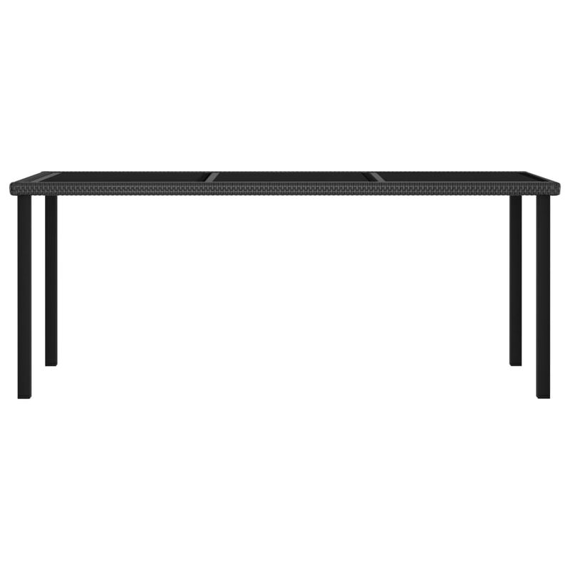 Casa si Gradina - Gradina si terasa - Mobilier exterior - Seturi mobila gradina - Set mobilier de gradina, 7 piese, negru, poliratan - Infinity.ro