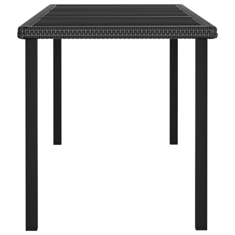 Casa si Gradina - Gradina si terasa - Mobilier exterior - Seturi mobila gradina - Set mobilier de gradina, 7 piese, negru, poliratan - Infinity.ro
