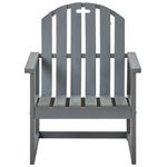 Casa si Gradina - Gradina si terasa - Mobilier exterior - Scaune si sezlonguri gradina - Fotolii de gradina, 2 buc., gri, lemn masiv de acacia - Infinity.ro