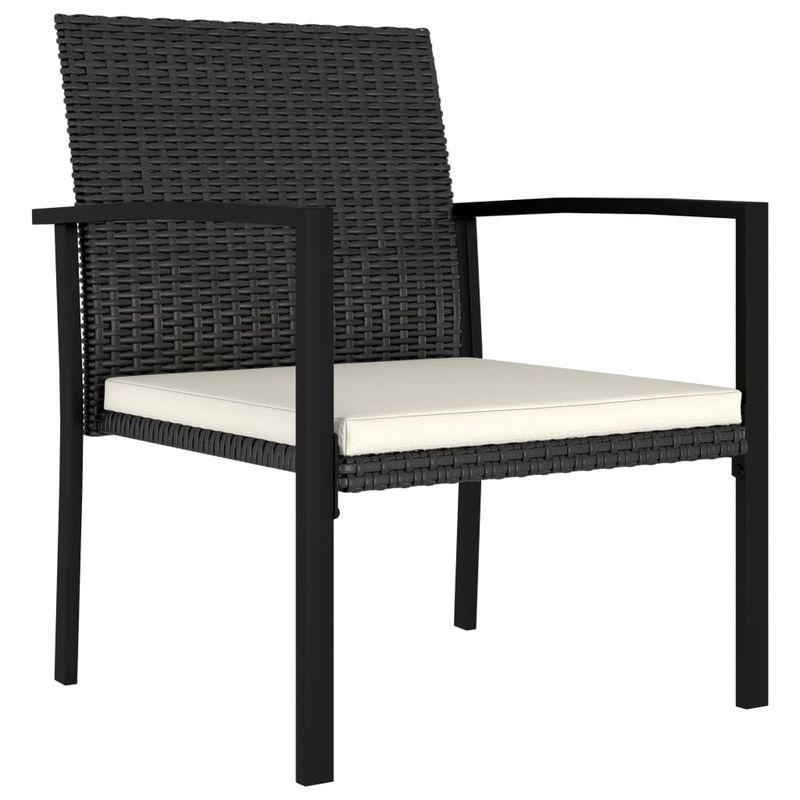 Casa si Gradina - Gradina si terasa - Mobilier exterior - Seturi mobila gradina - Set mobilier de gradina, 7 piese, negru, poliratan - Infinity.ro