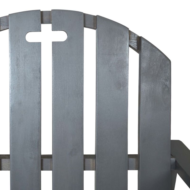 Casa si Gradina - Gradina si terasa - Mobilier exterior - Scaune si sezlonguri gradina - Fotolii de gradina, 2 buc., gri, lemn masiv de acacia - Infinity.ro