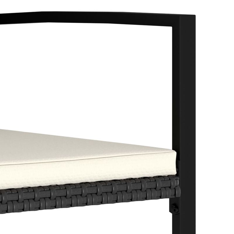 Casa si Gradina - Gradina si terasa - Mobilier exterior - Seturi mobila gradina - Set mobilier de gradina, 7 piese, negru, poliratan - Infinity.ro