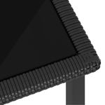 Casa si Gradina - Gradina si terasa - Mobilier exterior - Seturi mobila gradina - Set mobilier de gradina, 7 piese, negru, poliratan - Infinity.ro