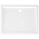 Casa si Gradina - Sanitare - Cazi si cabine de dus - Cadite dus - Cadita de dus cu puncte, alb, 90x70x4 cm, ABS - Infinity.ro