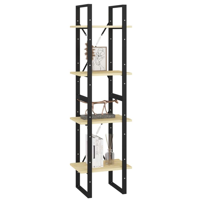 Casa si Gradina - Mobilier - Biblioteci si rafturi - Biblioteci - Biblioteca cu 4 rafturi, 40x30x140 cm, lemn masiv de pin, natural - Infinity.ro