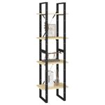 Casa si Gradina - Mobilier - Biblioteci si rafturi - Biblioteci - Biblioteca cu 4 rafturi, 40x30x140 cm, lemn masiv de pin, natural - Infinity.ro