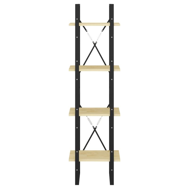 Casa si Gradina - Mobilier - Biblioteci si rafturi - Biblioteci - Biblioteca cu 4 rafturi, 40x30x140 cm, lemn masiv de pin, natural - Infinity.ro