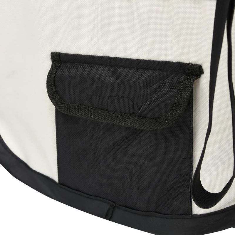 Petshop - Accesorii petshop - Culcusuri si custi - Tarcuri si colivii - Tarc de caini pliabil cu sac de transport, negru, 110x110x58 cm - Infinity.ro