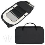Petshop - Accesorii petshop - Culcusuri si custi - Tarcuri si colivii - Tarc de caini pliabil cu sac de transport, negru, 110x110x58 cm - Infinity.ro