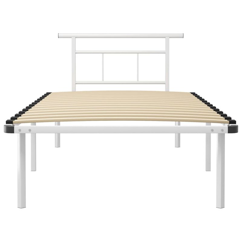 Casa si Gradina - Mobilier - Paturi si accesorii - Paturi - Cadru de pat, alb, 100 x 200 cm, metal - Infinity.ro