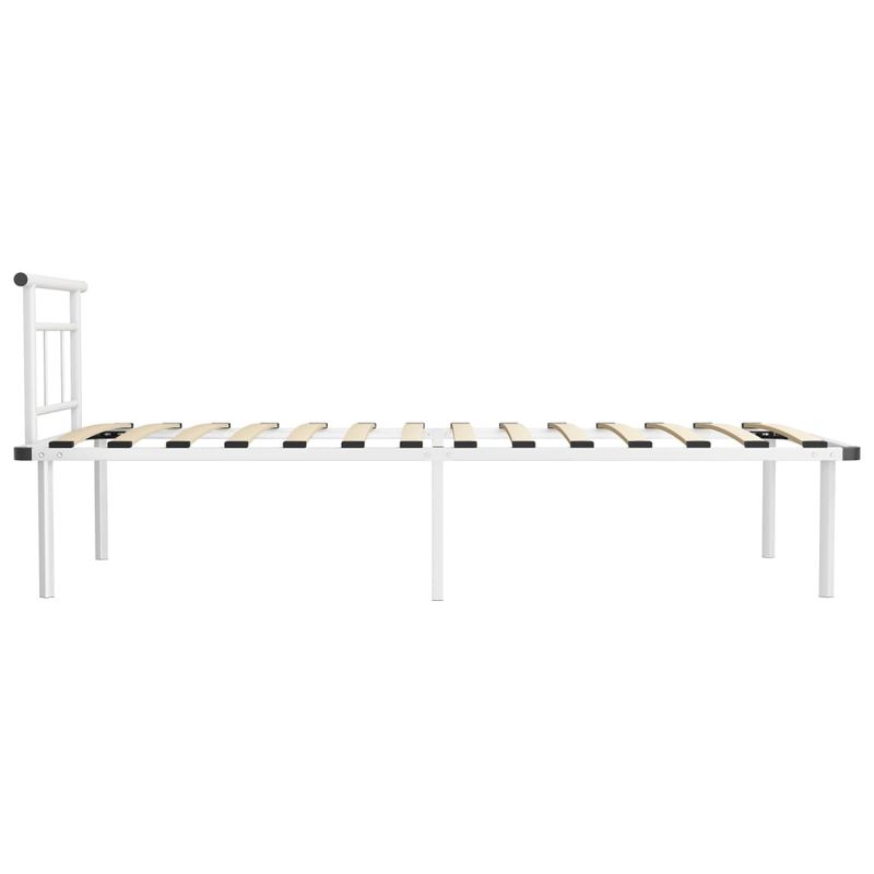 Casa si Gradina - Mobilier - Paturi si accesorii - Paturi - Cadru de pat, alb, 100 x 200 cm, metal - Infinity.ro