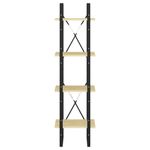 Casa si Gradina - Mobilier - Biblioteci si rafturi - Biblioteci - Biblioteca cu 4 rafturi, 40x30x140 cm, lemn masiv de pin, natural - Infinity.ro