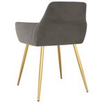 Casa si Gradina - Mobilier - Scaune si fotolii - Scaune - Scaune de bucatarie, 2 buc., gri inchis, catifea - Infinity.ro