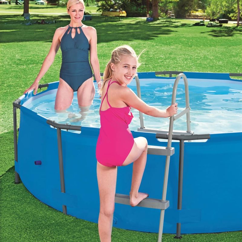 Casa si Gradina - Constructii - Scari si accesorii interioare - Scari piscine - Bestway Scara pentru piscina cu 2 trepte Flowclear, 84 cm - Infinity.ro