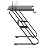 Casa si Gradina - Mobilier - Mese si birouri - Birouri - Birou de gaming cu picioare in forma de ZZ, negru, 90x60x75 cm - Infinity.ro