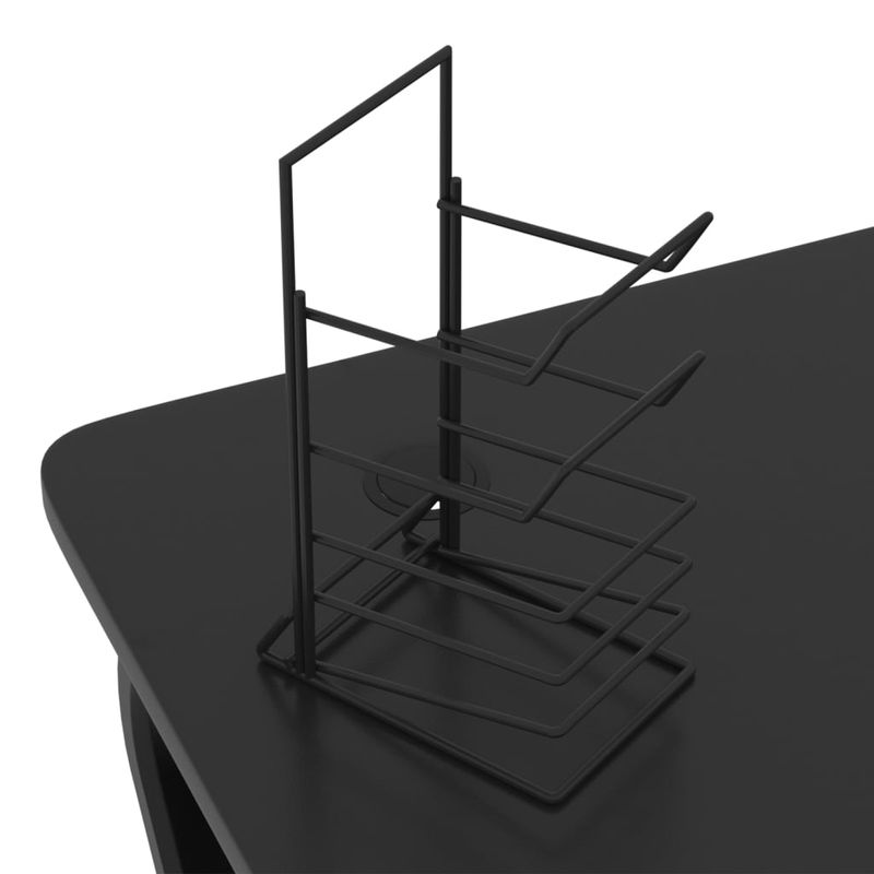 Casa si Gradina - Mobilier - Mese si birouri - Birouri - Birou de gaming cu picioare in forma de ZZ, negru, 90x60x75 cm - Infinity.ro