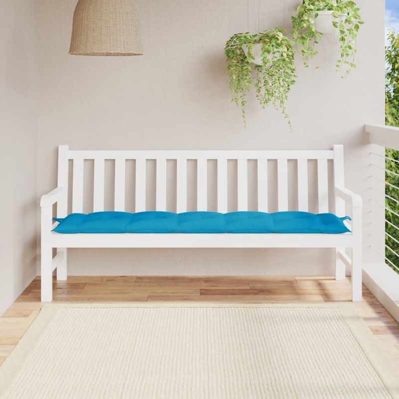 Casa si Gradina - Gradina si terasa - Mobilier exterior - Perne decorative exterior - Perna de banca de gradina, albastru deschis, 180x50x7 cm, material oxford - Infinity.ro