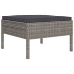 Casa si Gradina - Gradina si terasa - Mobilier exterior - Seturi mobila gradina - Set mobilier relaxare gradina cu perne, 2 piese, gri și antracit, poliratan - Infinity.ro