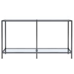 Casa si Gradina - Mobilier - Comode si corpuri - Console - Masa consola, transparent, 140x35x75,5 cm, sticla securizata - Infinity.ro